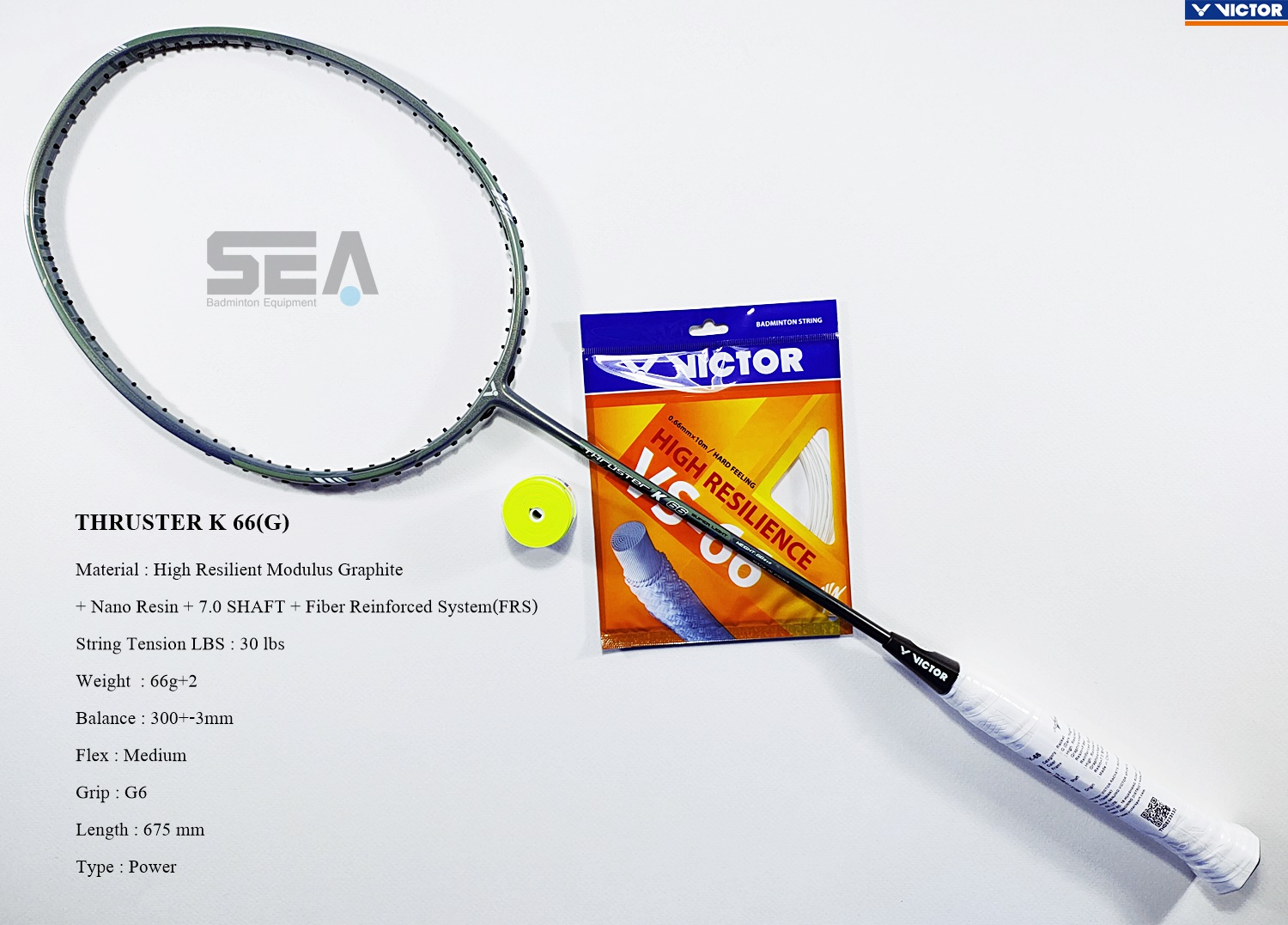 VICTOR รุ่น THRUSTER K 66 G (Light Weight 66g) VICTOR รุ่น THRUSTER K 66 G (Light Weight 66g)