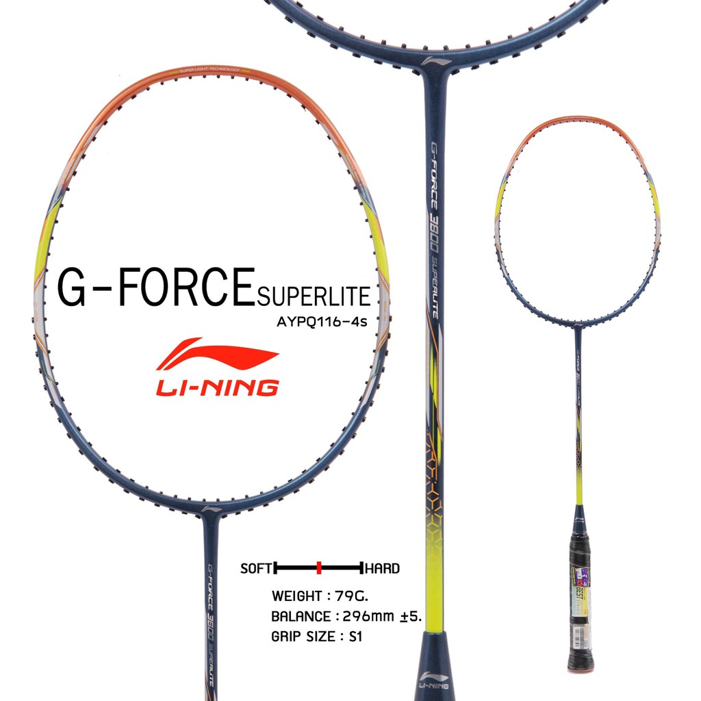 LI-NING รุ่น G-FORCE 3800 SUPERLITE (AYPQ116-4S) LI-NING รุ่น G-FORCE 3800 SUPERLITE (AYPQ116-4S)
