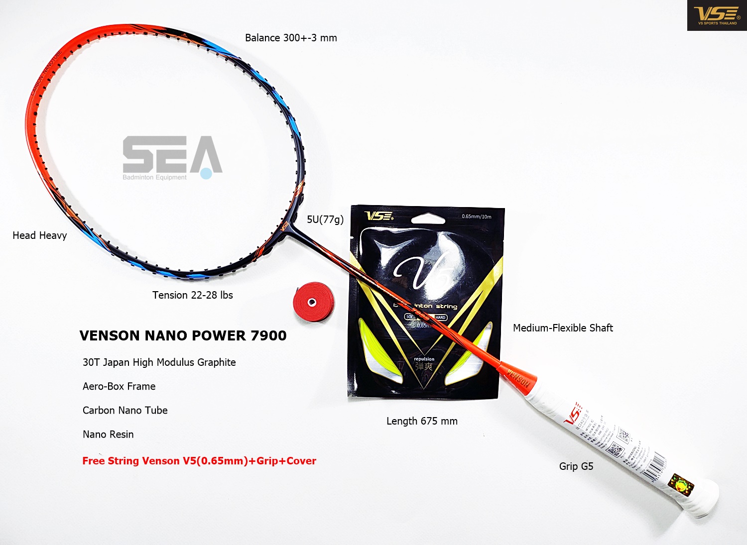 VENSON รุ่น NANO POWER 7900 Orange VENSON รุ่น NANO POWER 7900 Orange