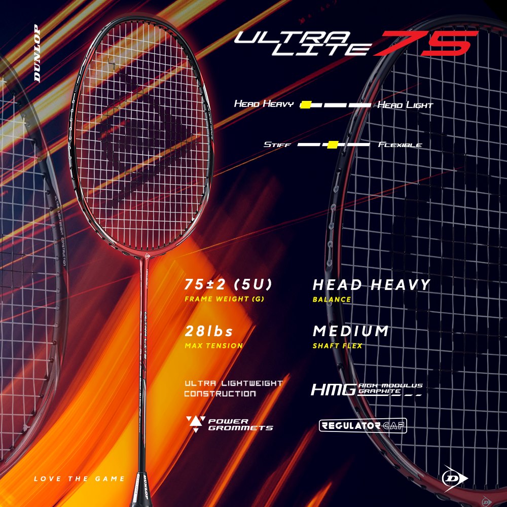 DUNLOP รุ่น ULTRA LITE 75 DUNLOP รุ่น ULTRA LITE 75