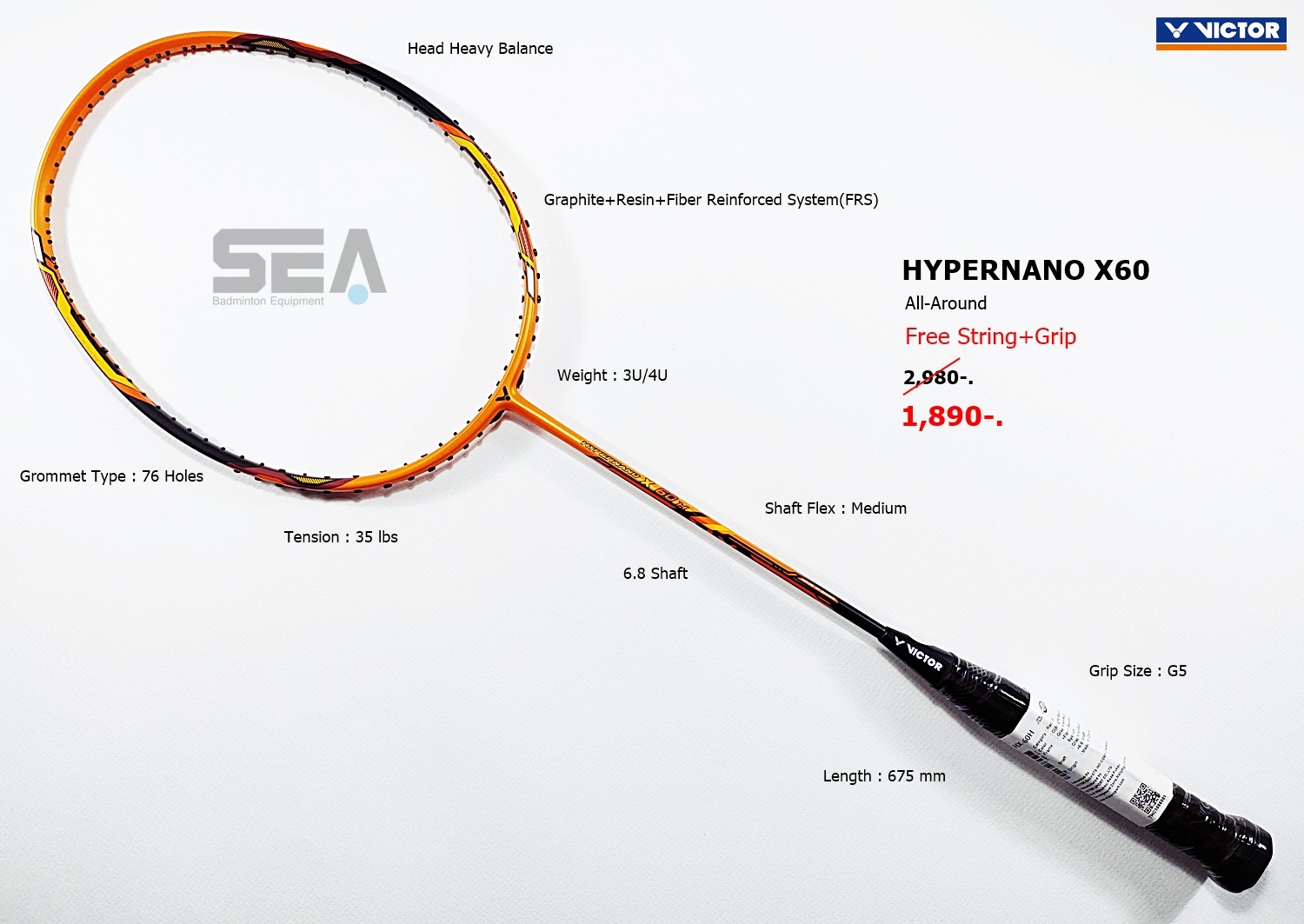 VICTOR รุ่น HYPERNANO X60H VICTOR รุ่น HYPERNANO X60H