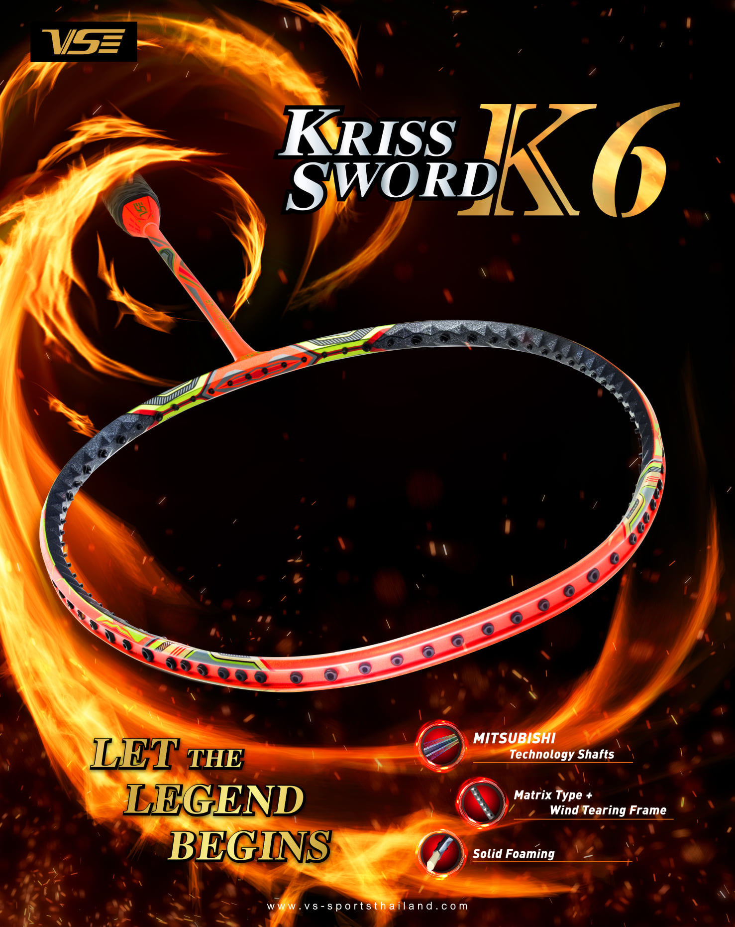 VENSON รุ่น KRISS SWORD K6 R VENSON รุ่น KRISS SWORD K6 R