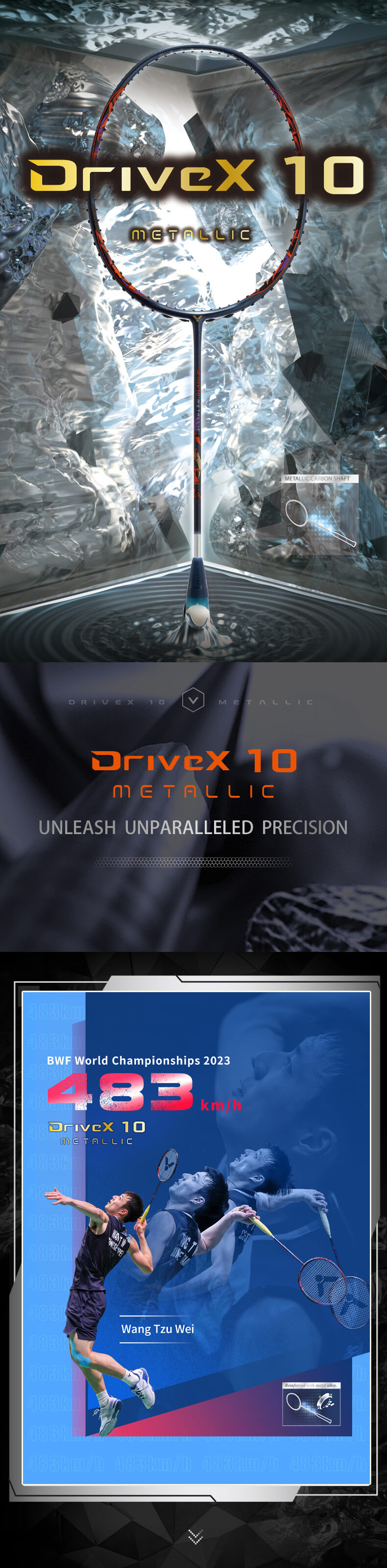 VICTOR รุ่น DRIVE X 10 METALLIC VICTOR รุ่น DRIVE X 10 METALLIC
