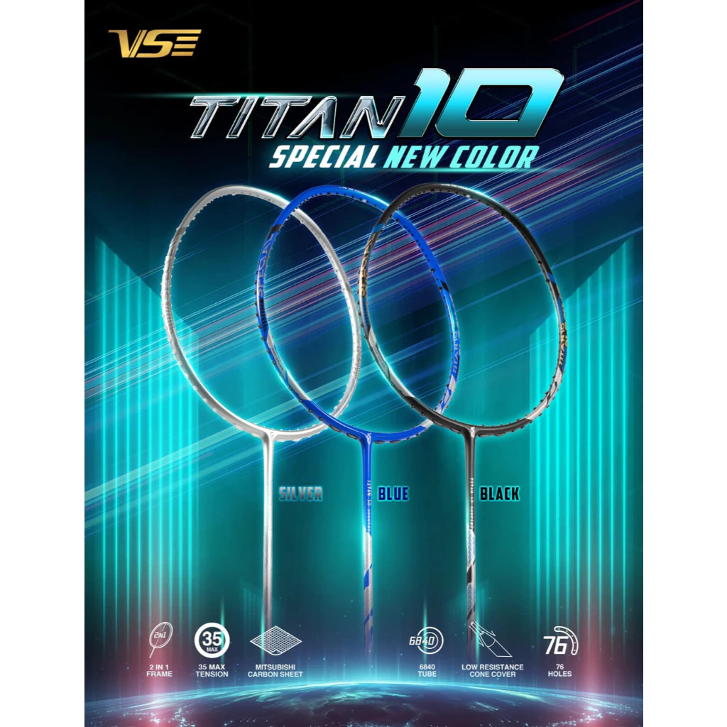 VENSON รุ่น TITAN 10 Special Black/Silver/Blue VENSON รุ่น TITAN 10 Special Black/Silver/Blue
